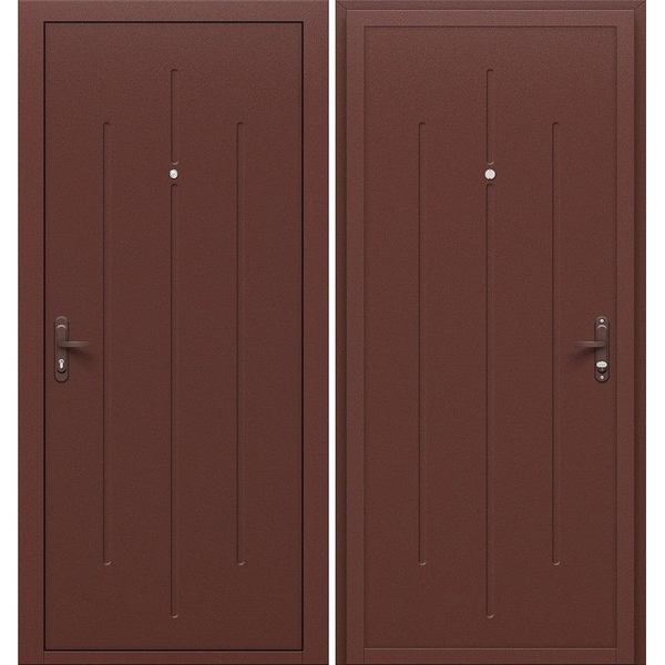 Входная дверь Прораб 5-1 (металл/металл, внутреннее открывание)