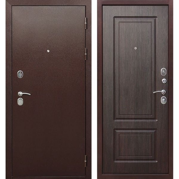 Входная дверь Толстяк (10,5 см, медный антик, венге)