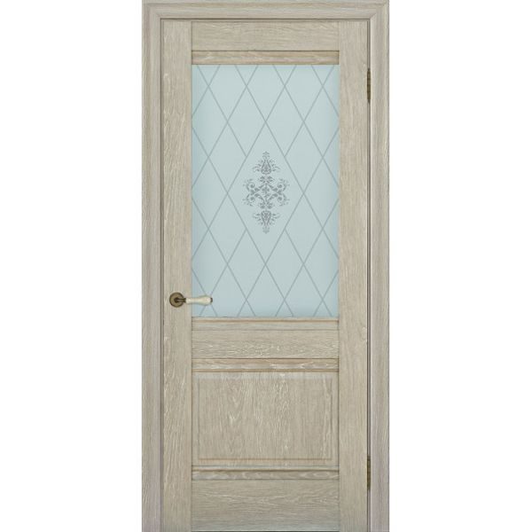 Межкомнатная дверь Schlager Provence Доминик (дуб седой, остеклённая)