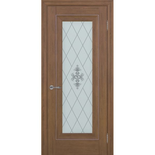 Межкомнатная дверь Schlager Provence Паскаль 1 (каштан, остеклённая)