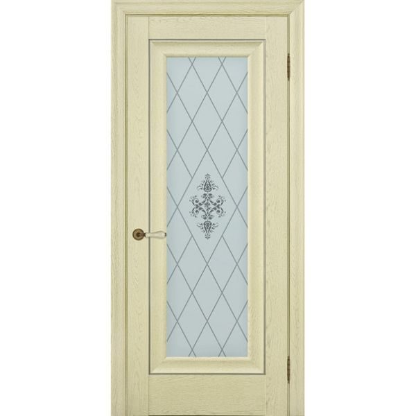 Межкомнатная дверь Schlager Provence Паскаль 1 (ясень патина, остеклённая)