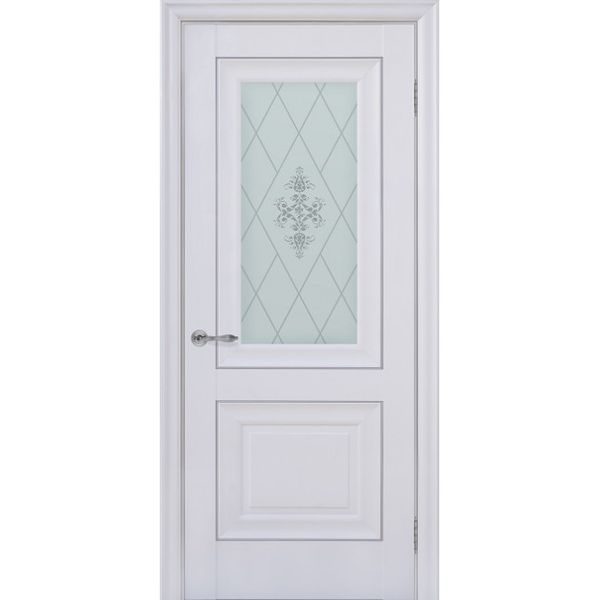 Межкомнатная дверь Schlager Provence Паскаль 2 (белый матовый, остеклённая)