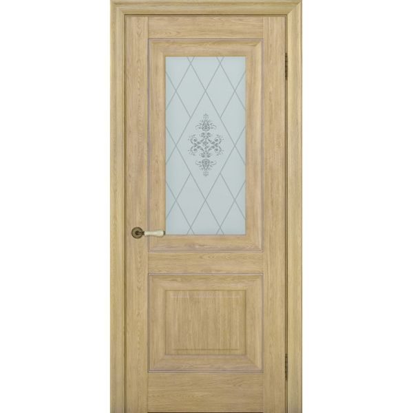 Межкомнатная дверь Schlager Provence Паскаль 2 (дуб натуральный, остеклённая)