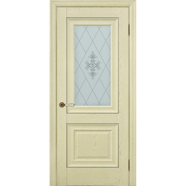Межкомнатная дверь Schlager Provence Паскаль 2 (ясень патина, остеклённая)