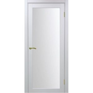 Межкомнатная дверь Optima Porte Турин 501.2 (белый монохром, остеклённая)