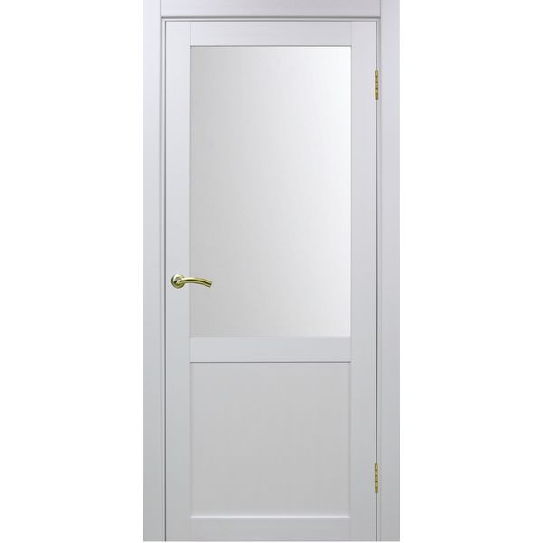 Межкомнатная дверь Optima Porte Турин 502.21 (белый монохром, остеклённая)