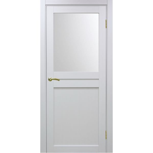 Межкомнатная дверь Optima Porte Турин 520.211 (белый монохром, остеклённая)