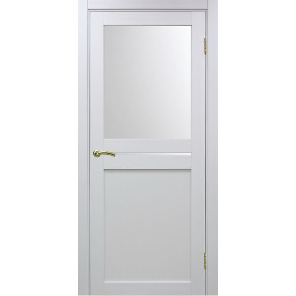 Межкомнатная дверь Optima Porte Турин 520.221 (белый монохром, остеклённая)