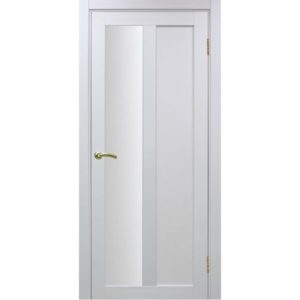 Межкомнатная дверь Optima Porte Турин 521.21 (белый монохром, остеклённая)