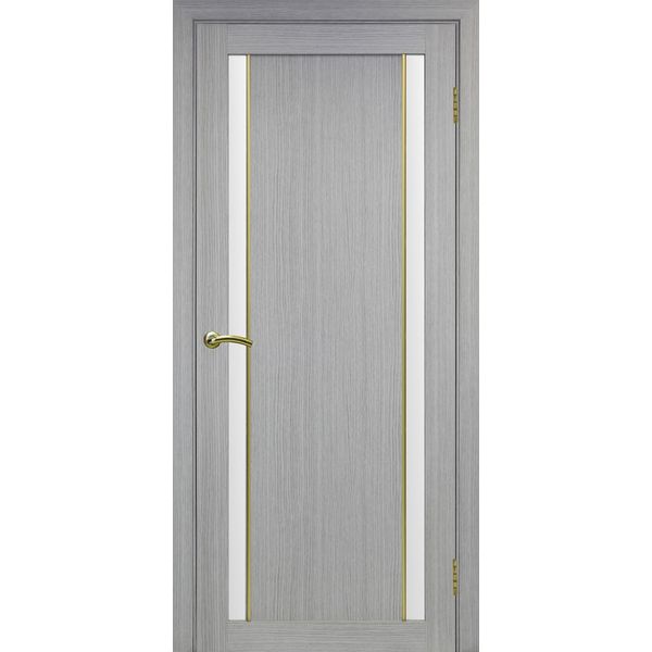 Межкомнатная дверь Optima Porte Турин 522.212 (АПС молдинг SG, дуб серый, остеклённая)