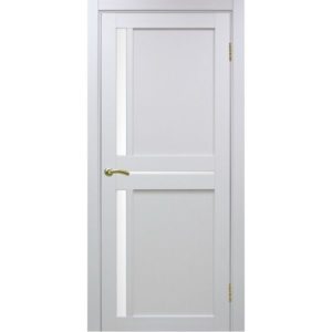 Межкомнатная дверь Optima Porte Турин 523.221 (белый монохром, остеклённая)