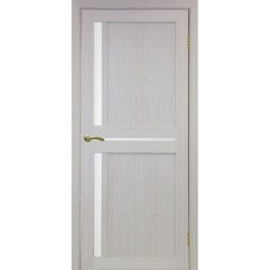 Межкомнатная дверь Optima Porte Турин 523.221 (дуб белёный, остеклённая)