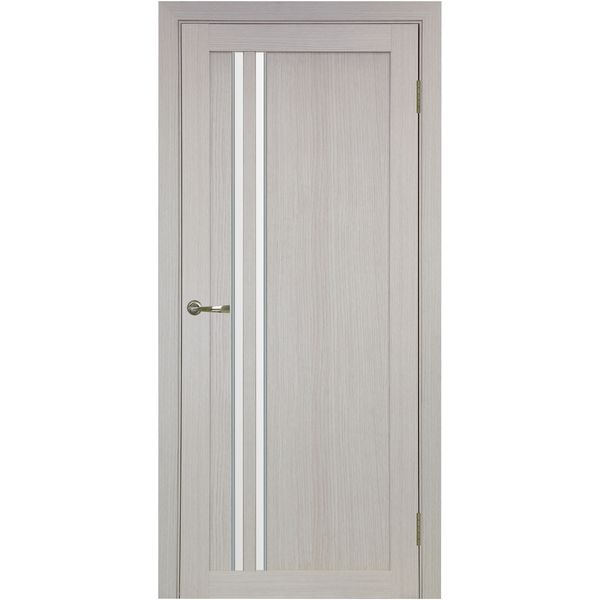Межкомнатная дверь Optima Porte Турин 525 (АПС молдинг SC, дуб белёный, остеклённая)