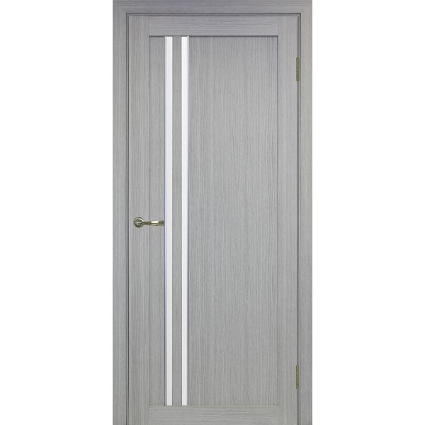 Межкомнатная дверь Optima Porte Турин 525 (АПС молдинг SC, дуб серый, остеклённая)