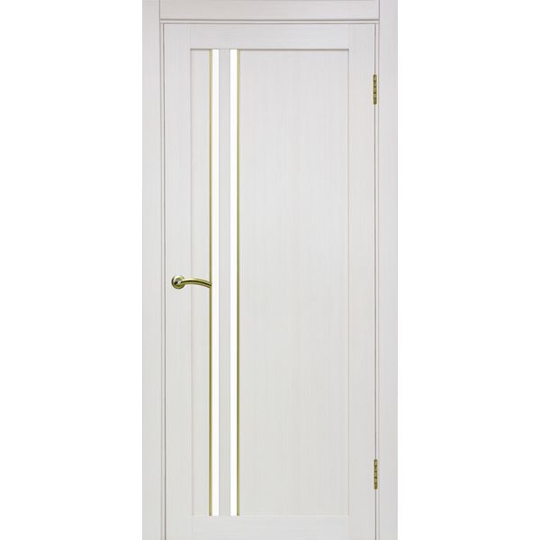 Межкомнатная дверь Optima Porte Турин 525 (АПС молдинг SG, ясень перламутровый, остеклённая)