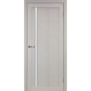 Межкомнатная дверь Optima Porte Турин 527 (АПС молдинг SC, дуб белёный, остеклённая)