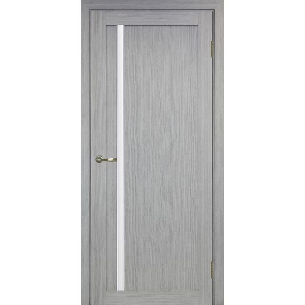 Межкомнатная дверь Optima Porte Турин 527 (АПС молдинг SC, дуб серый, остеклённая)