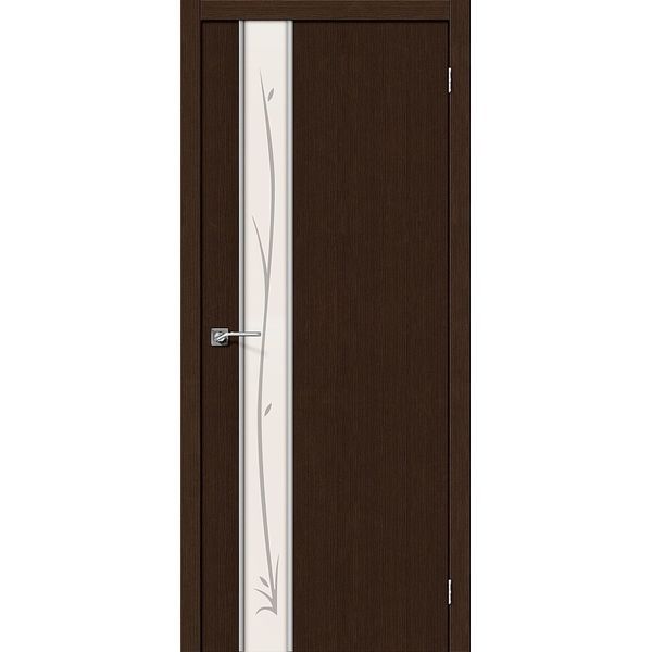 Межкомнатная дверь Глейс-1 (Twig, 3D Wenge, остеклённая)