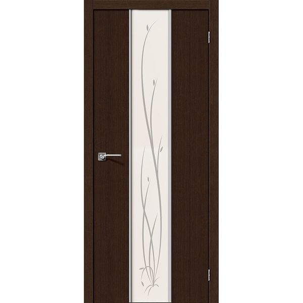 Межкомнатная дверь Глейс-2 (Twig, 3D Wenge, остеклённая)