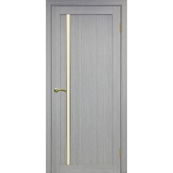 Межкомнатная дверь Optima Porte Турин 527 (АПС молдинг SG, дуб серый, остеклённая)