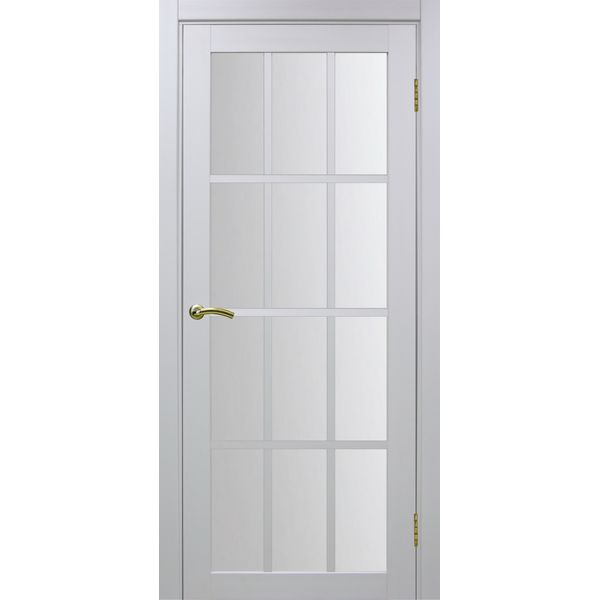 Межкомнатная дверь Optima Porte Турин 542.2222 (белый монохром, остеклённая)