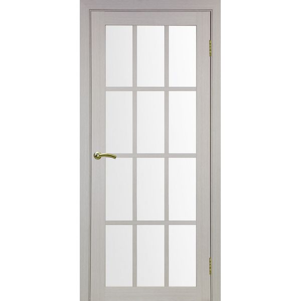Межкомнатная дверь Optima Porte Турин 542.2222 (дуб белёный, остеклённая)