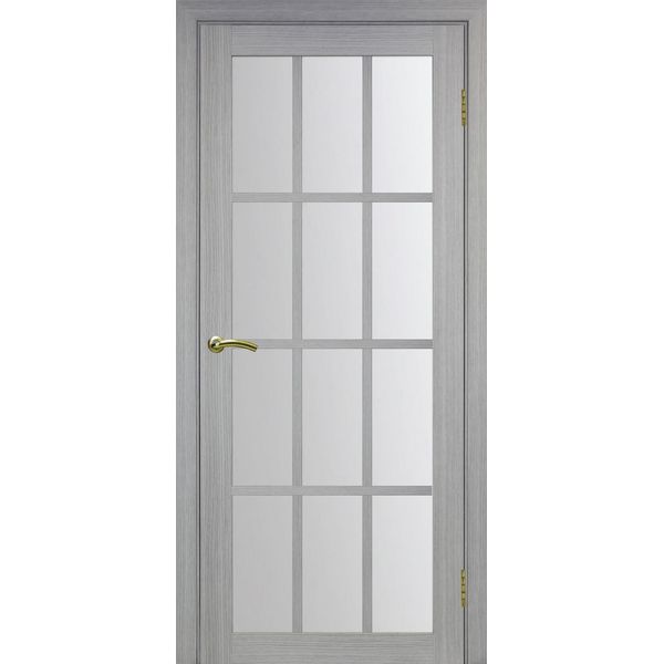 Межкомнатная дверь Optima Porte Турин 542.2222 (дуб серый, остеклённая)
