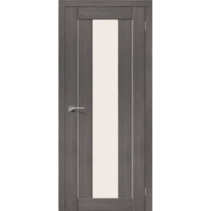 Межкомнатная дверь Порта-25 (3D Grey, остеклённая)