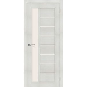 Межкомнатная дверь Порта-27 (Bianco Veralinga, остеклённая)