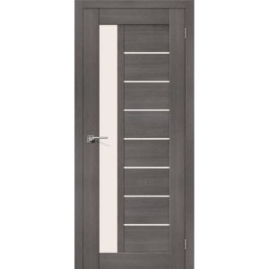 Межкомнатная дверь Порта-27 (Grey Veralinga, остеклённая)