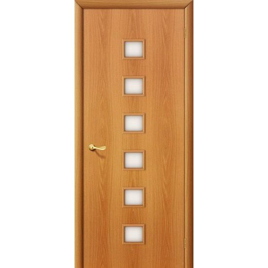 Ламинированная межкомнатная дверь Bravo 1С (Миланский Орех, остеклённая, Сатинато) (Копировать)