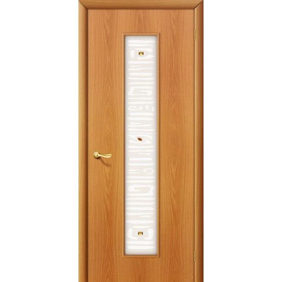 Ламинированная межкомнатная дверь Bravo 25Х (Миланский Орех, остеклённая, Фьюзинг)