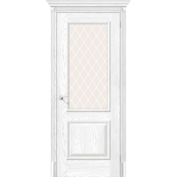 Межкомнатная дверь Классико-13 (Silver Ash, остеклённая)