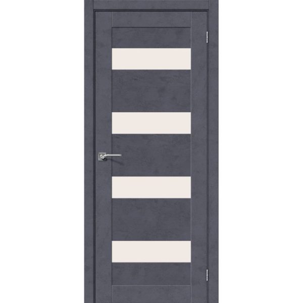 Межкомнатная дверь Легно-23 (Graphite Art, остеклённая)