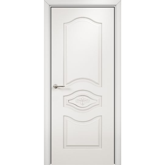 Межкомнатная дверь Оникс Сицилия (эмаль белая, глухая)