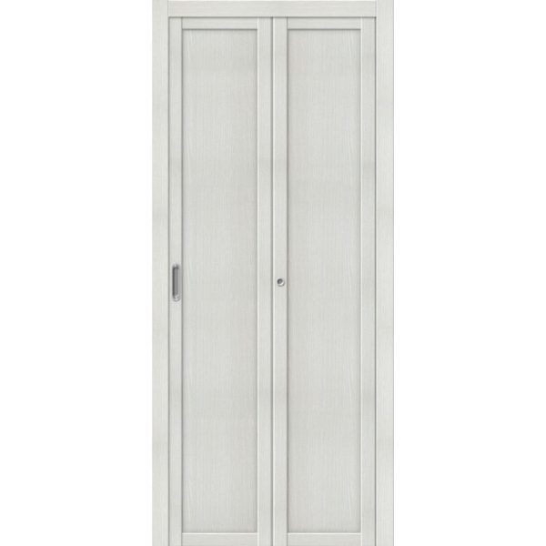 Складная межкомнатная дверь Твигги-M1 (Bianco Veralinga, глухая)