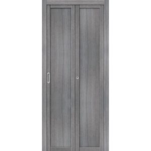 Складная межкомнатная дверь Твигги-M1 (Grey Veralinga, глухая)