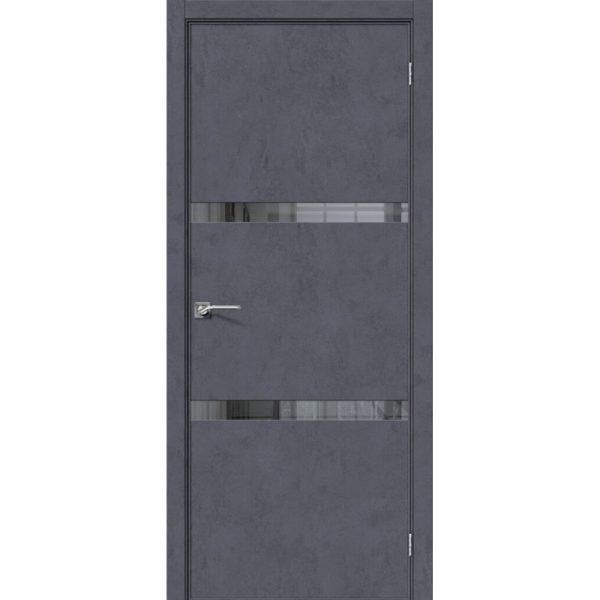 Межкомнатная дверь Порта-55 4AF (Graphite Art, остеклённая)