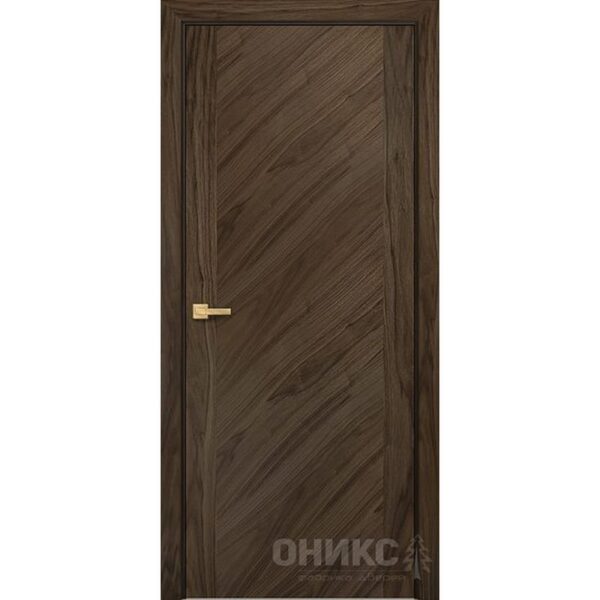 Межкомнатная дверь Оникс Авангард (орех американский натуральный)