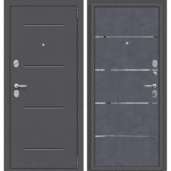 Входная дверь Porta R 104.П50 IMP-6 (антик серебро/graphite art)