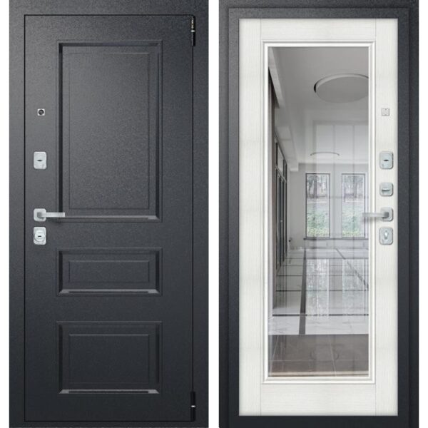 Входная дверь Porta R 403.П61 (букле черный/bianco veralinga)