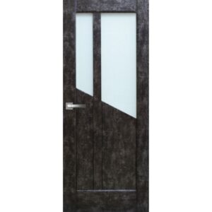 Межкомнатная дверь ДверКо Дао (Венеция Кофе, стекло белое)
