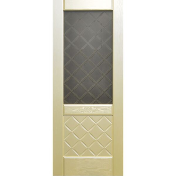 Межкомнатная дверь ДверКо Престиж (Стекло художественное, фрезерованная перегородка)