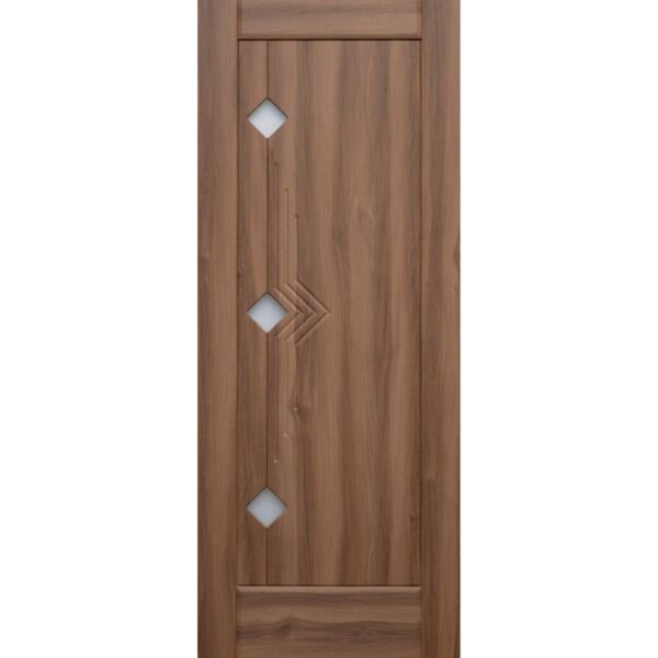 Межкомнатная дверь ДверКо Трио (Стекло белое)