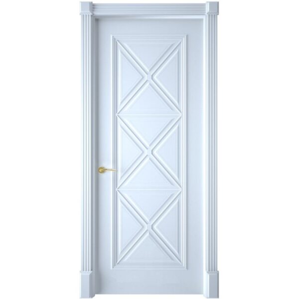 Межкомнатная дверь Interne Doors Багет 17 (Белая эмаль, глухая)
