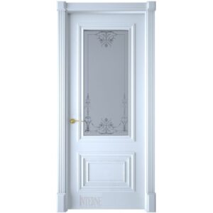 Межкомнатная дверь Interne Doors Багет Прима (Белая эмаль, остеклённая)