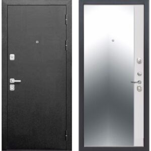 Входная дверь (серебро, 9 см, эмалит белый, зеркало)