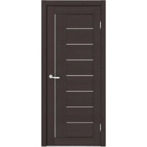 Межкомнатная дверь Петровская 8С (лиственница темная, остеклённая)