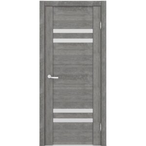 Межкомнатная дверь Петровская Б3 (дуб шале серебро, остеклённая)