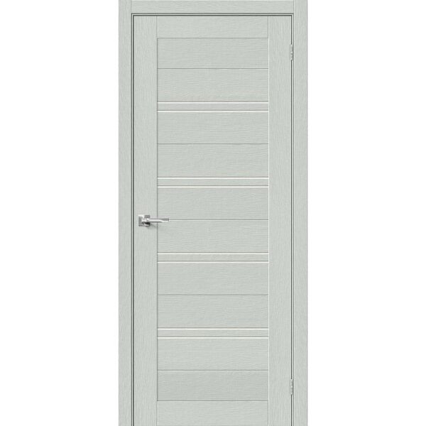 Межкомнатная дверь Браво-28 (Grey Wood, остеклённая)